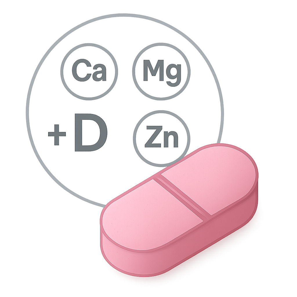 Bonane Tablet — kalsiyum, magnezyum, çinko, selenyum, D vitamini